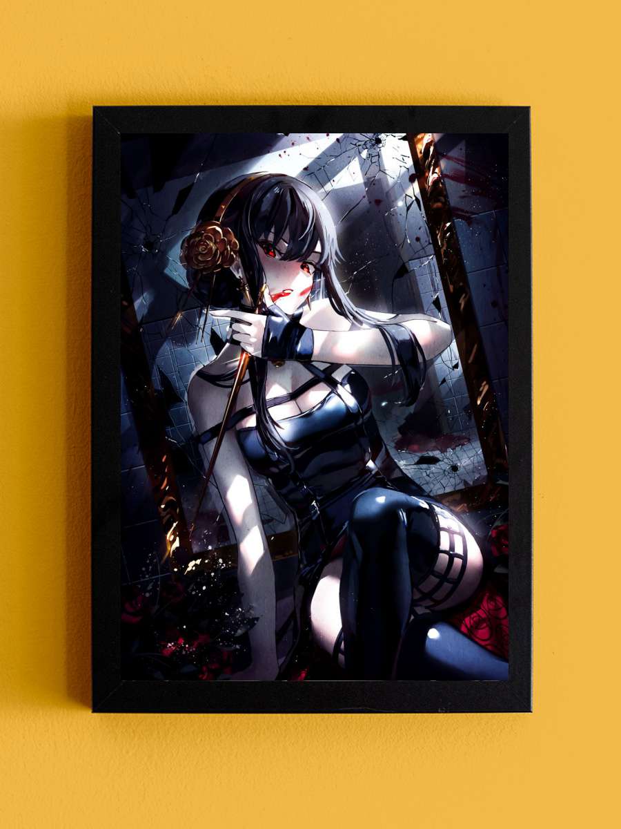 Yor Forger Spy x Family Anime Tablo Siyah Çerçeveli Yüksek Kalite Anime Duvar Poster Tablo - En İyi Fiyatlarla