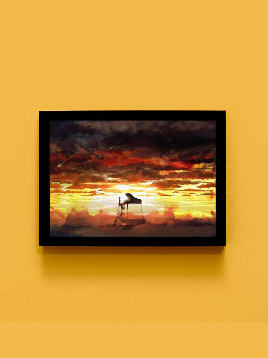 Your lie in April Anime Tablo Siyah Çerçeveli Yüksek Kalite Anime Duvar Poster Tablo - En İyi Fiyatlarla