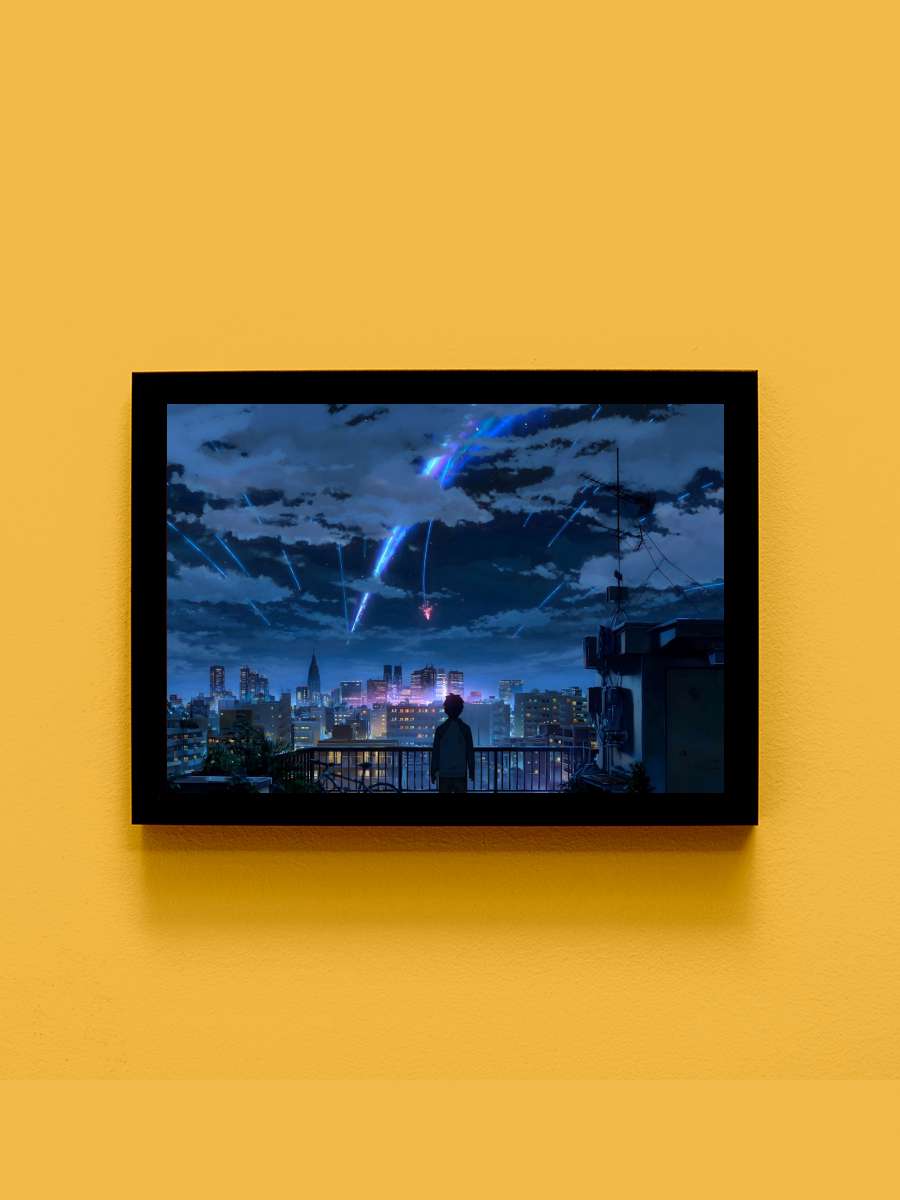 your name art Anime Tablo Siyah Çerçeveli Yüksek Kalite Anime Duvar Poster Tablo - En İyi Fiyatlarla