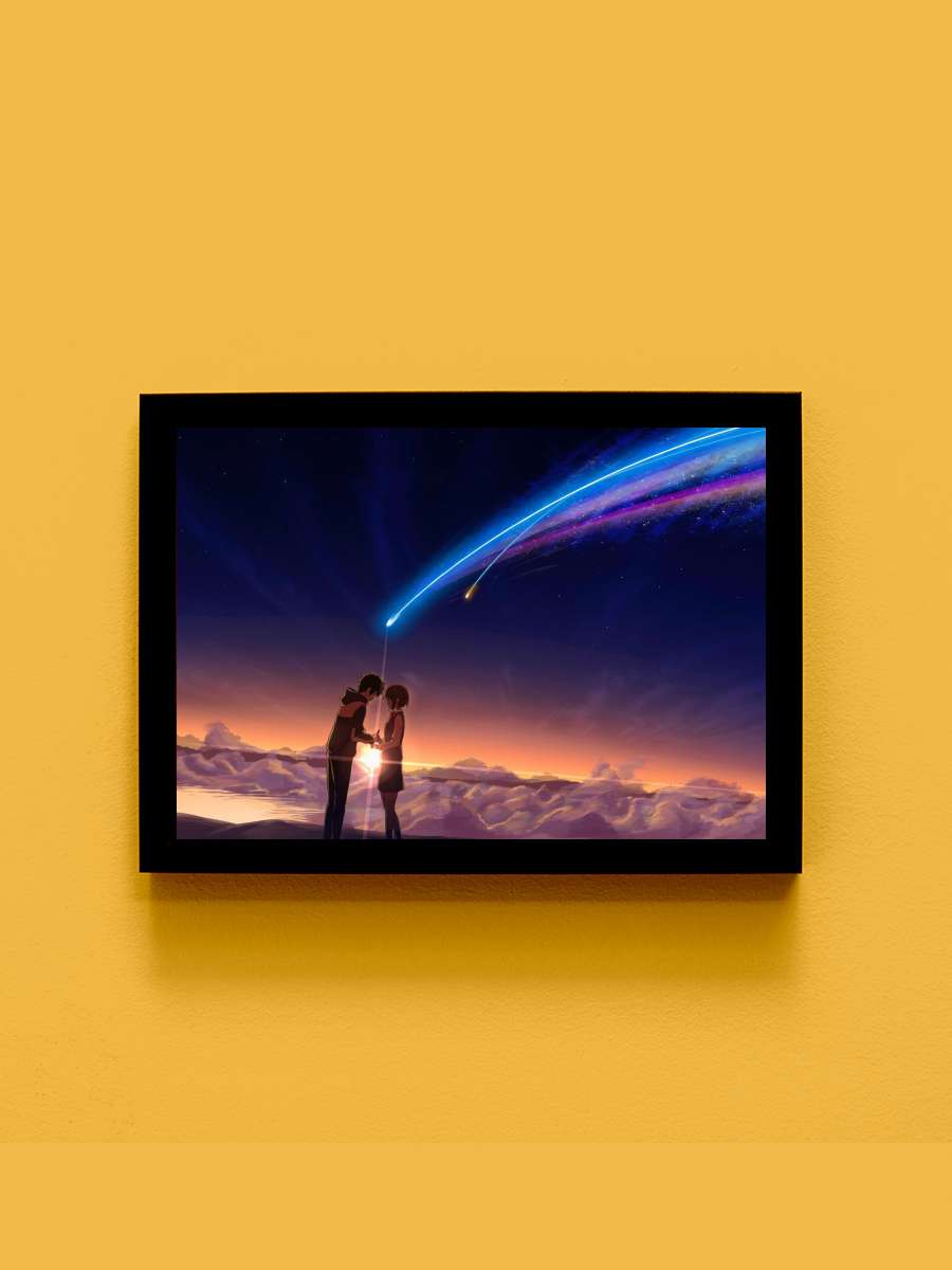 Your Name Anime Tablo Siyah Çerçeveli Yüksek Kalite Anime Duvar Poster Tablo - En İyi Fiyatlarla