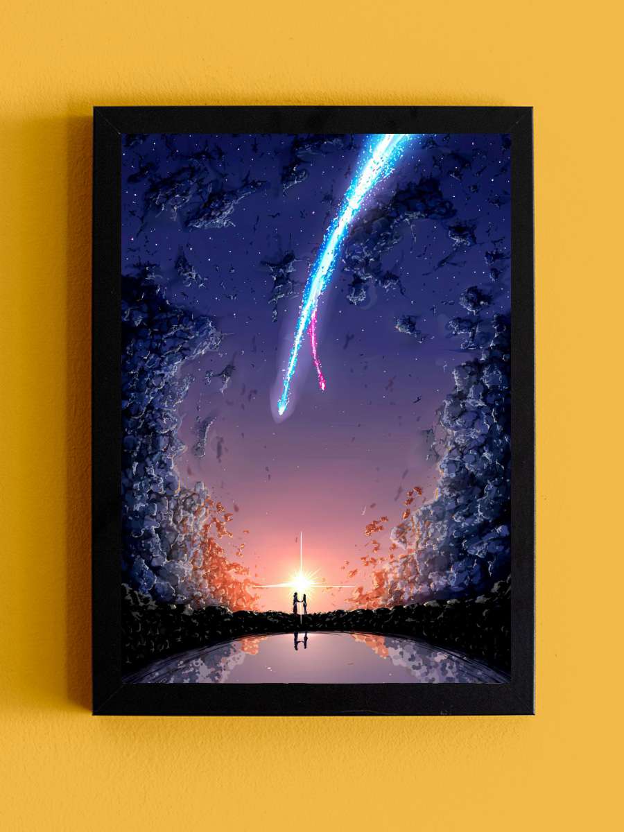Your Name Anime Tablo Siyah Çerçeveli Yüksek Kalite Anime Duvar Poster Tablo - En İyi Fiyatlarla