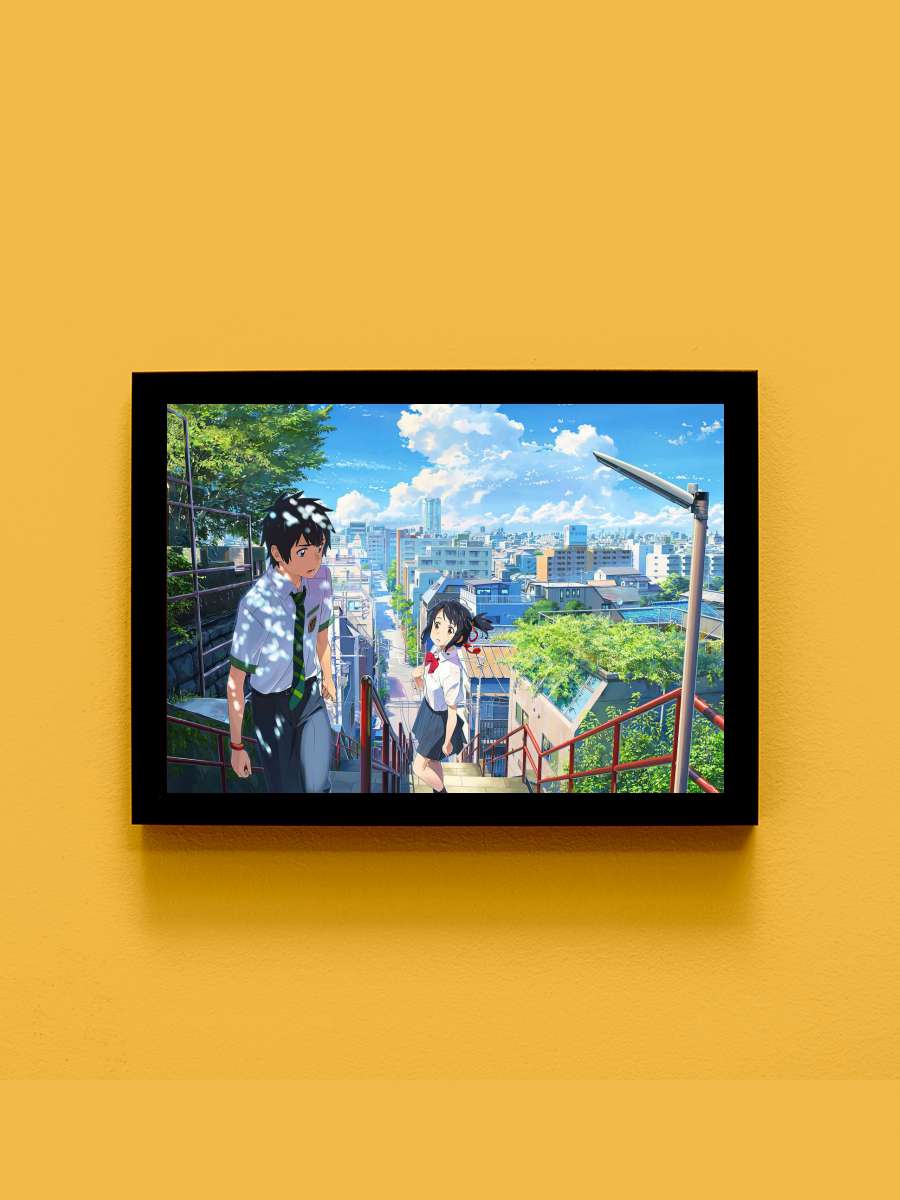 Your Name Anime Tablo Siyah Çerçeveli Yüksek Kalite Anime Duvar Poster Tablo - En İyi Fiyatlarla