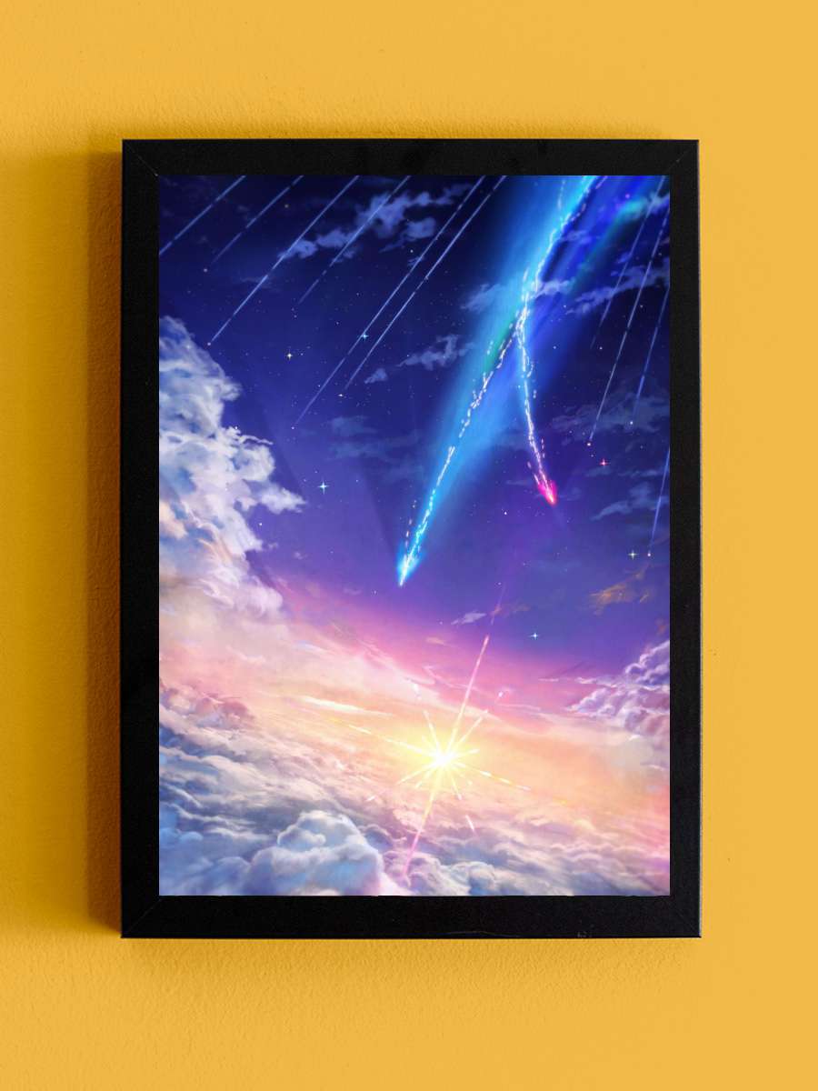 Your Name Anime Tablo Siyah Çerçeveli Yüksek Kalite Anime Duvar Poster Tablo - En İyi Fiyatlarla