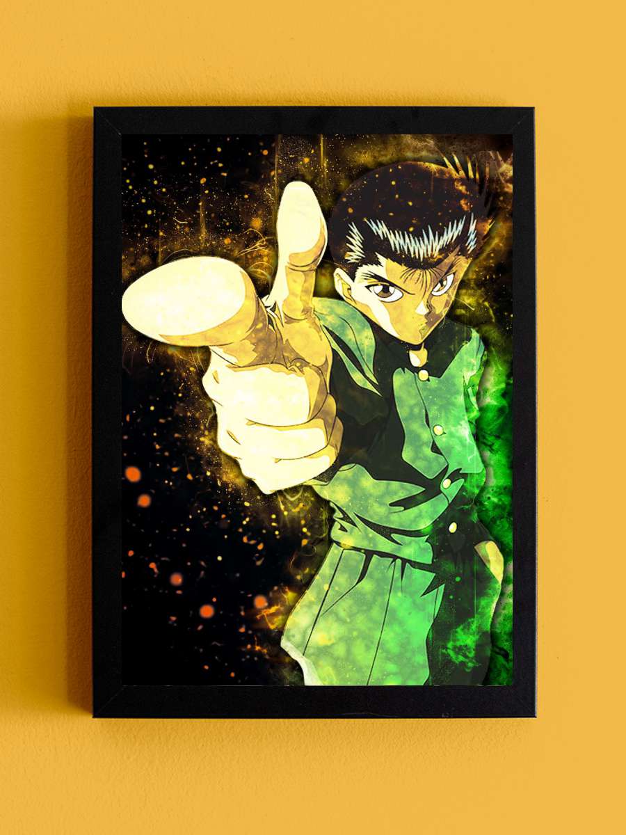 Yu Yu Hakusho Anime Tablo Siyah Çerçeveli Yüksek Kalite Anime Duvar Poster Tablo - En İyi Fiyatlarla