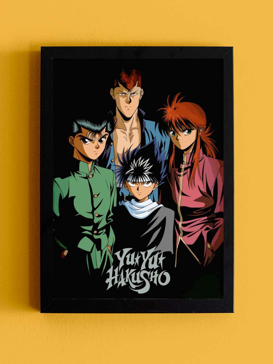 Yu Yu Hakusho Anime Tablo Siyah Çerçeveli Yüksek Kalite Anime Duvar Poster Tablo - En İyi Fiyatlarla
