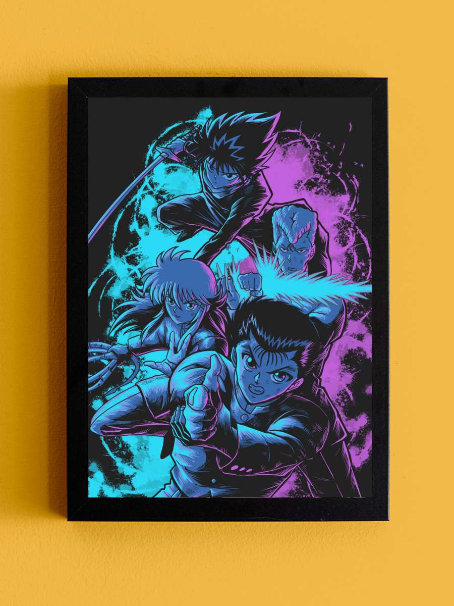 Yu Yu Hakusho Anime Tablo Siyah Çerçeveli Yüksek Kalite Anime Duvar Poster Tablo - En İyi Fiyatlarla