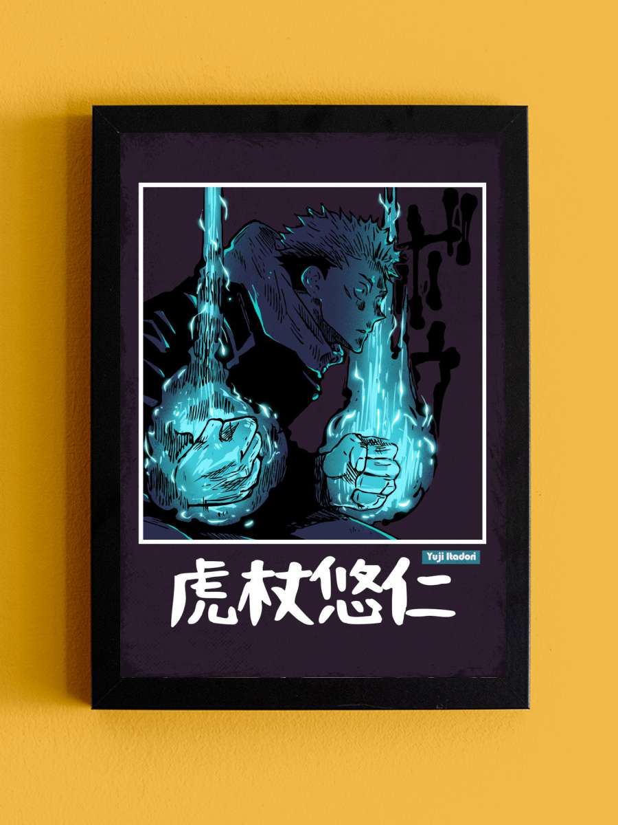 Yuji in Frame Anime Tablo Siyah Çerçeveli Yüksek Kalite Anime Duvar Poster Tablo - En İyi Fiyatlarla