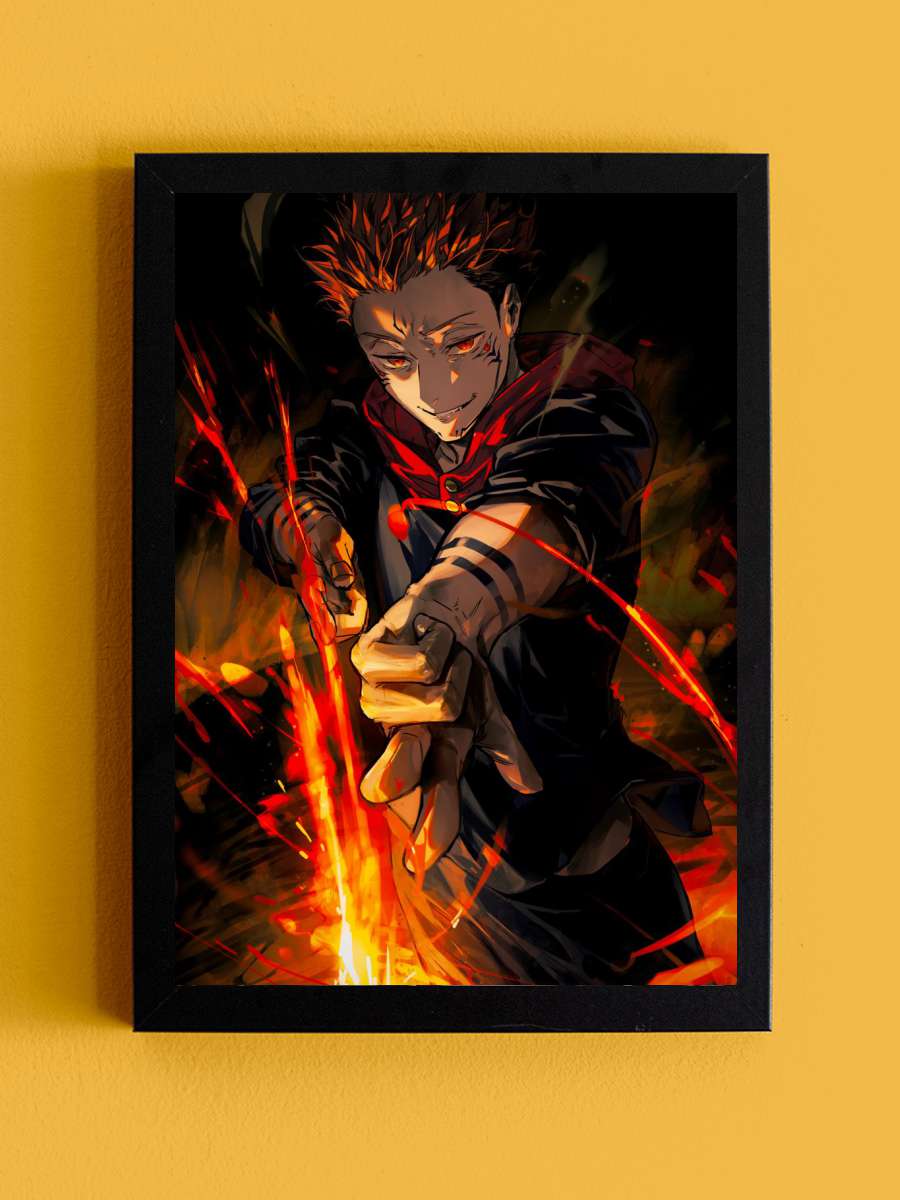 Yuji Anime Tablo Siyah Çerçeveli Yüksek Kalite Anime Duvar Poster Tablo - En İyi Fiyatlarla