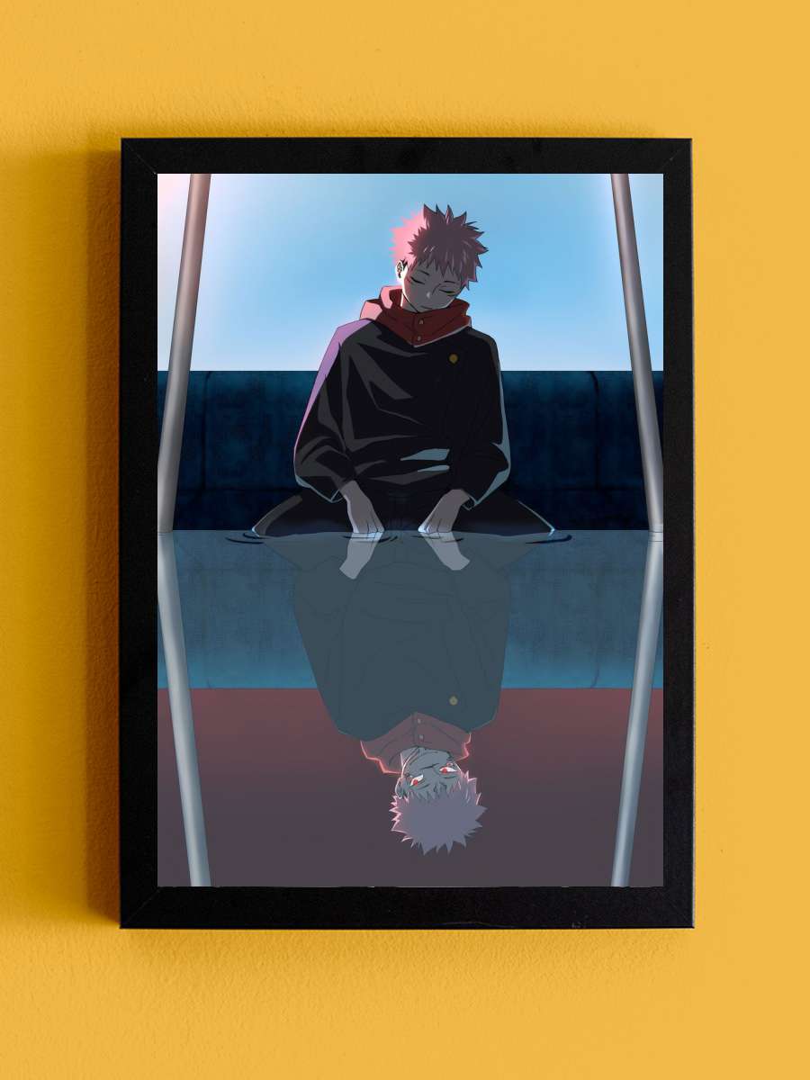 Yuji Sukuna Jujutsu Kaisen Anime Tablo Siyah Çerçeveli Yüksek Kalite Anime Duvar Poster Tablo - En İyi Fiyatlarla