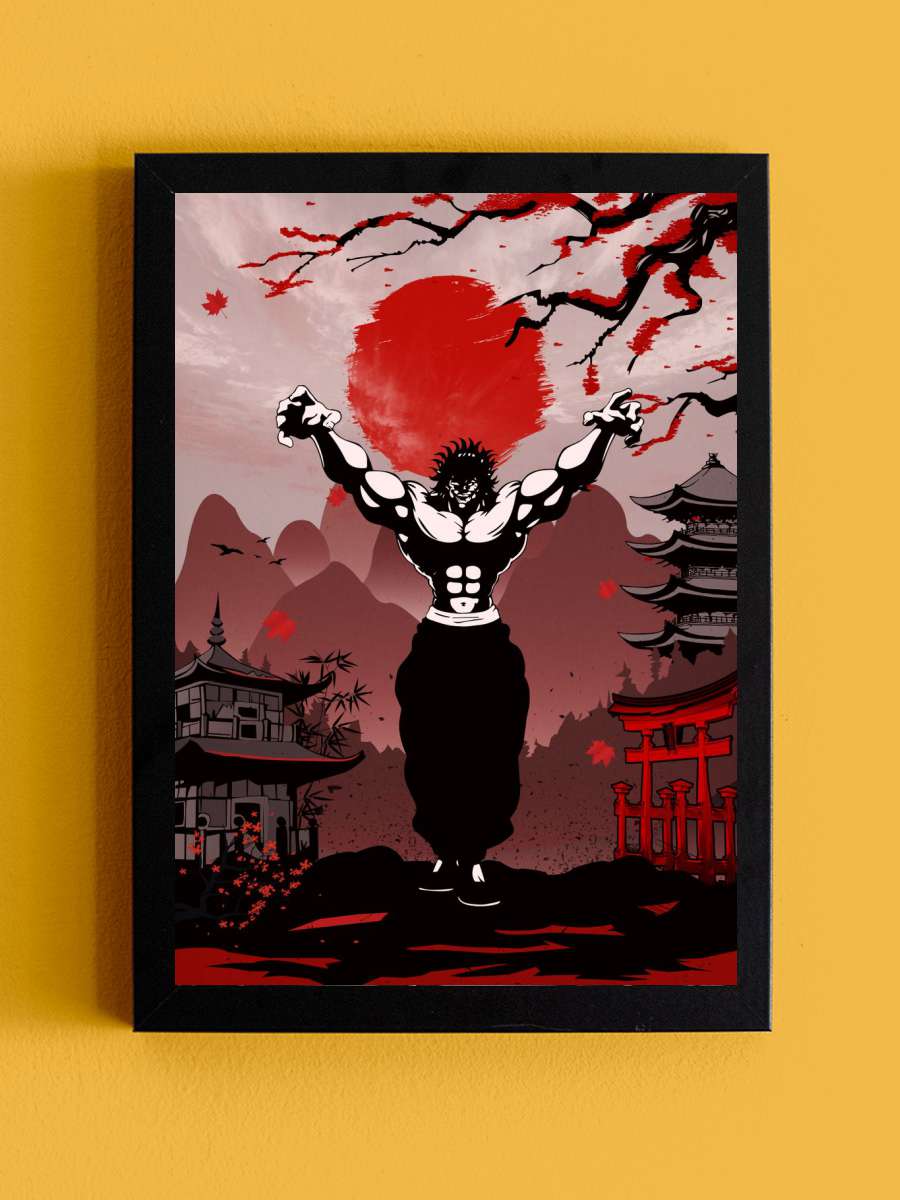 Yujiro Hanma Anime Tablo Siyah Çerçeveli Yüksek Kalite Anime Duvar Poster Tablo - En İyi Fiyatlarla