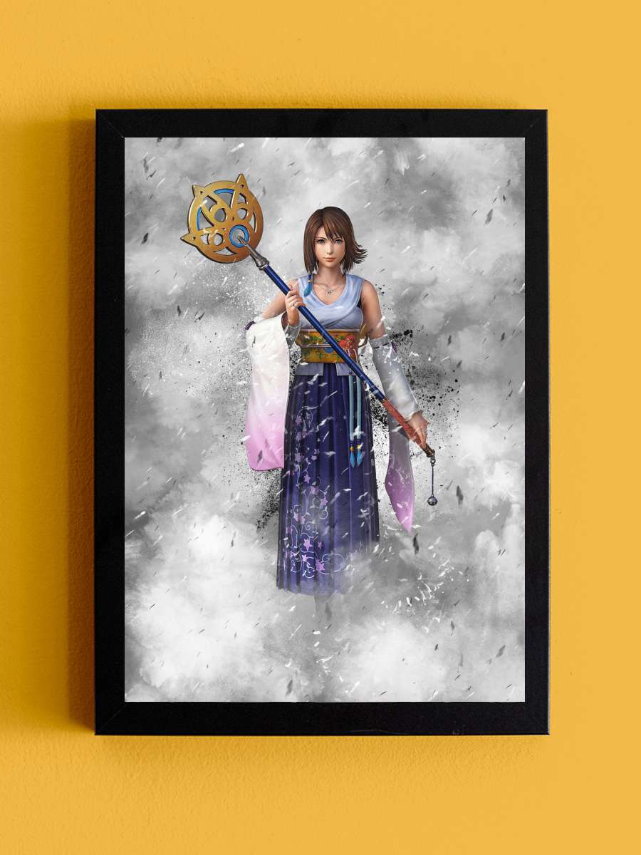 Yuna Anime Tablo Siyah Çerçeveli Yüksek Kalite Anime Duvar Poster Tablo - En İyi Fiyatlarla