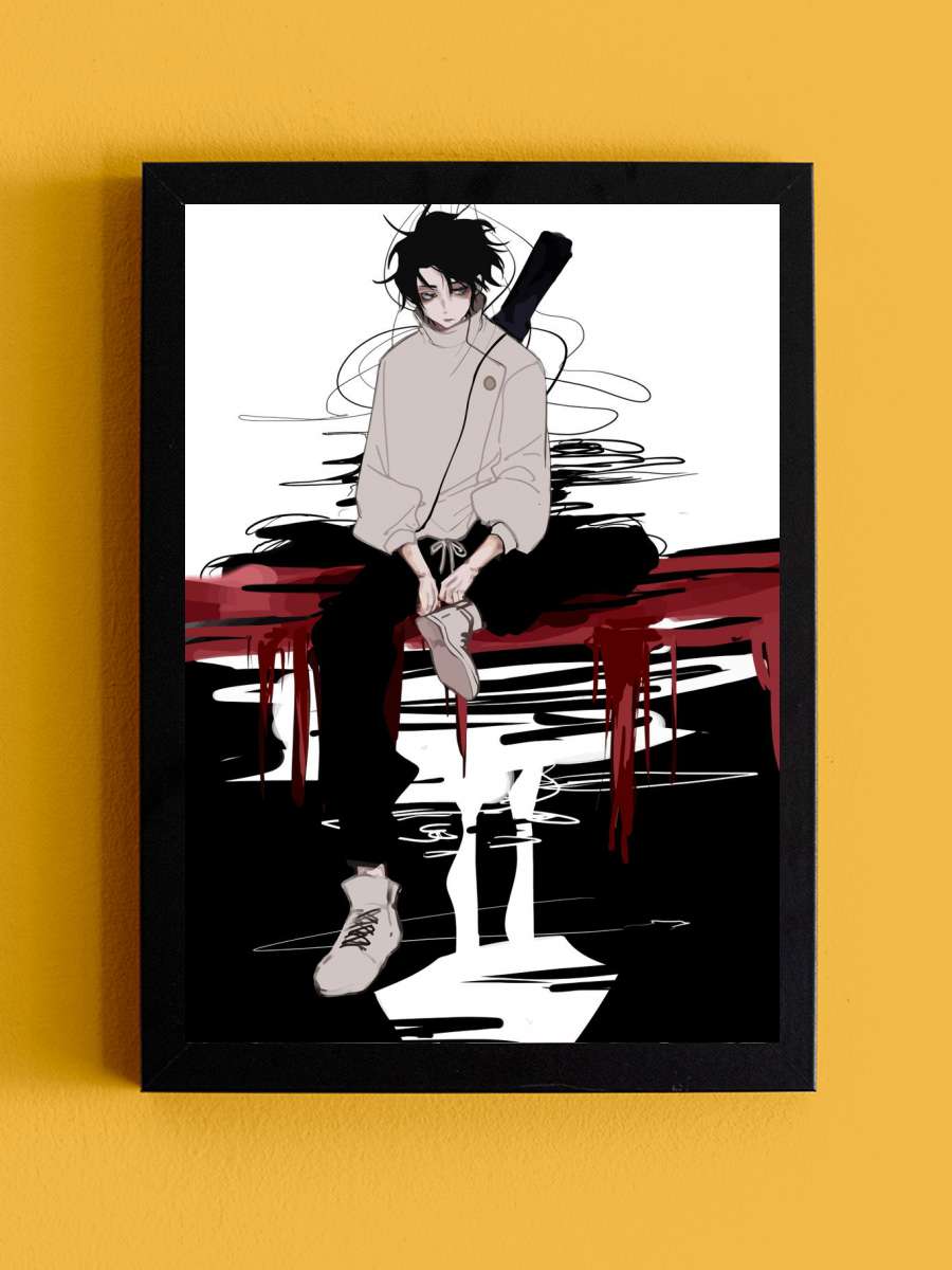 Yuta Okkotsu Anime Tablo Siyah Çerçeveli Yüksek Kalite Anime Duvar Poster Tablo - En İyi Fiyatlarla