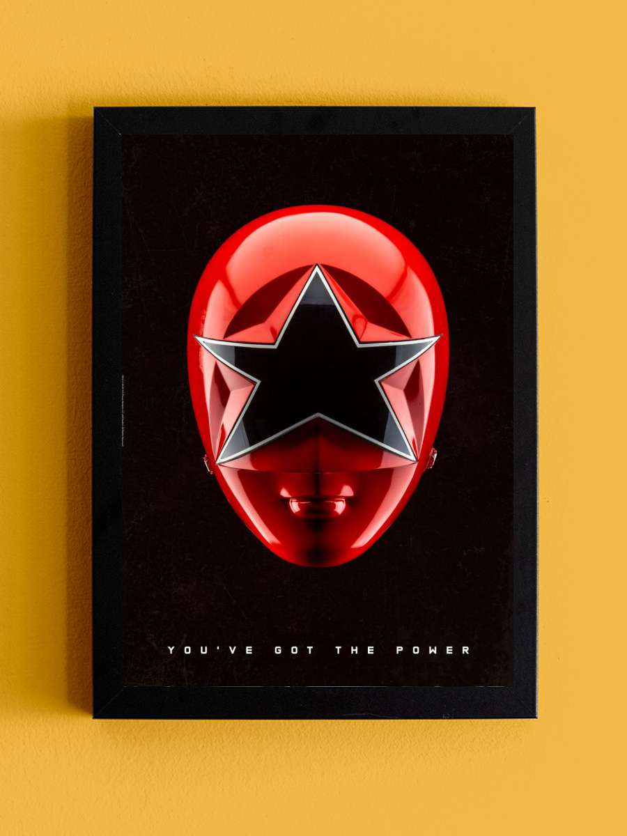 Zeo Ranger V Red Anime Tablo Siyah Çerçeveli Yüksek Kalite Anime Duvar Poster Tablo - En İyi Fiyatlarla