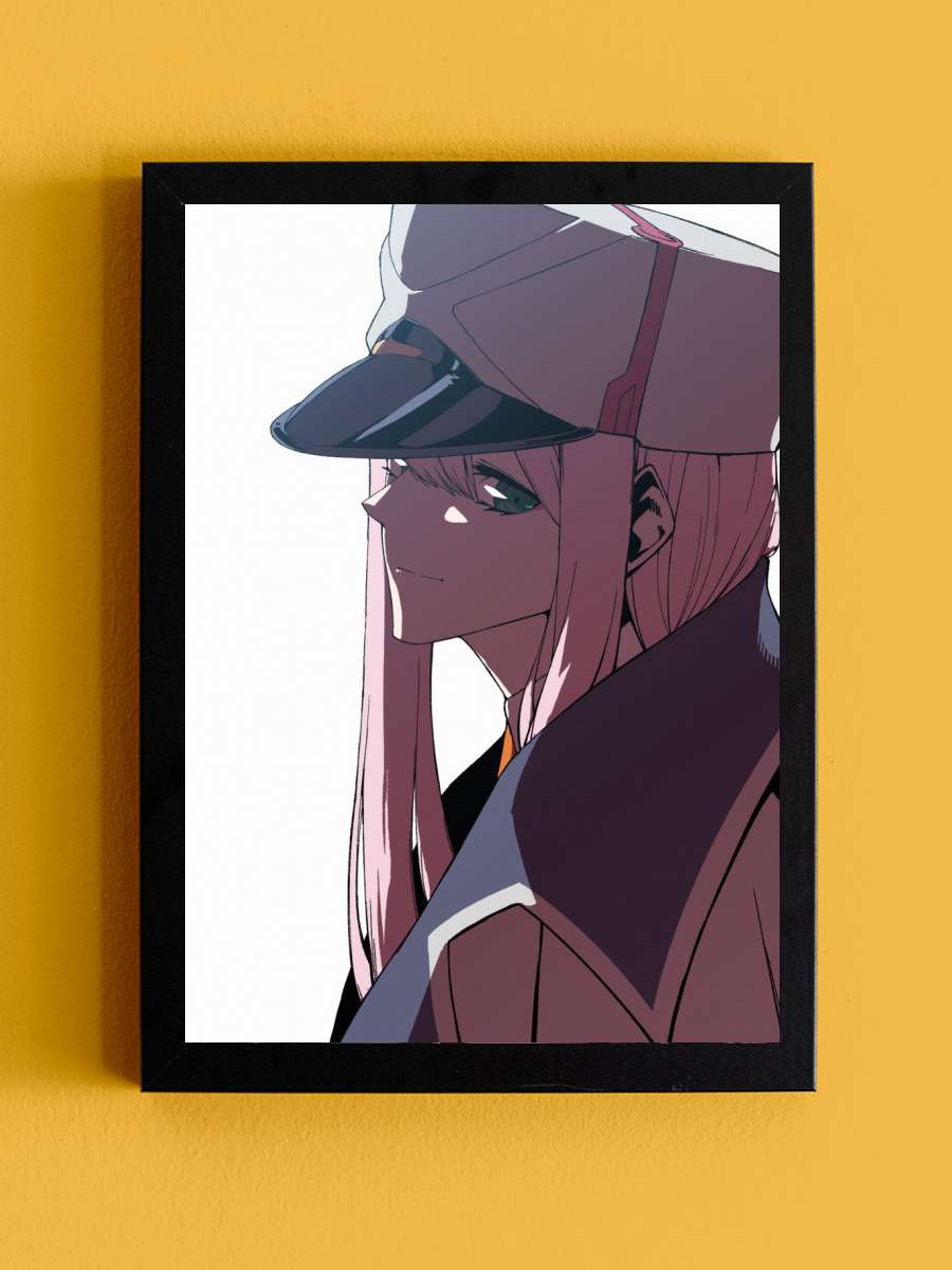 Zero Two Anime Tablo Siyah Çerçeveli Yüksek Kalite Anime Duvar Poster Tablo - En İyi Fiyatlarla