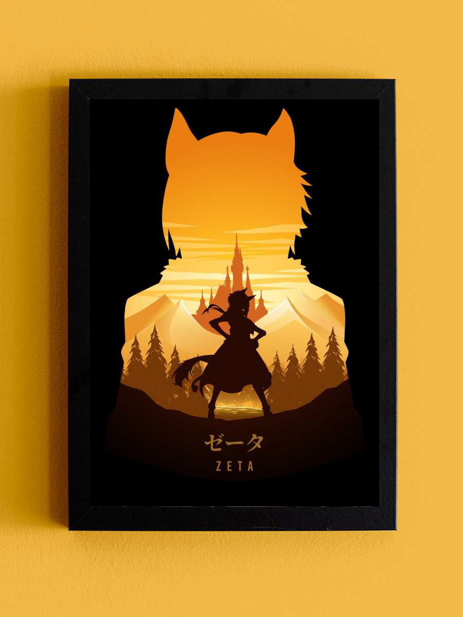 Zeta Shadow Anime Anime Tablo Siyah Çerçeveli Yüksek Kalite Anime Duvar Poster Tablo - En İyi Fiyatlarla