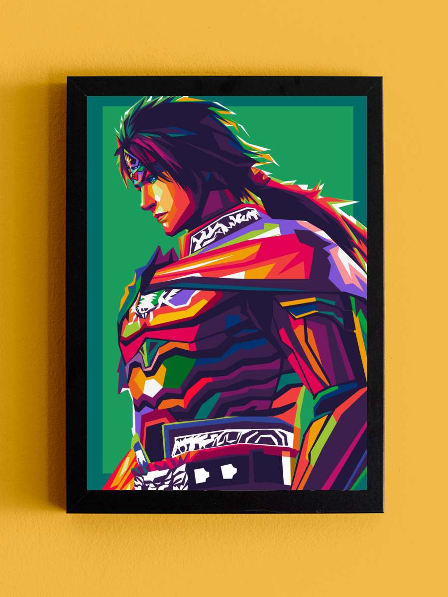 Zhao Yun Anime Tablo Siyah Çerçeveli Yüksek Kalite Anime Duvar Poster Tablo - En İyi Fiyatlarla
