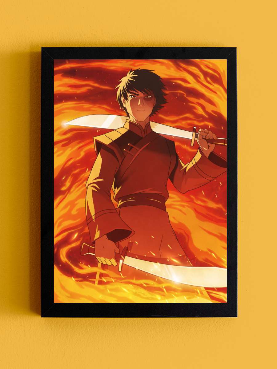Zuko Anime Tablo Siyah Çerçeveli Yüksek Kalite Anime Duvar Poster Tablo - En İyi Fiyatlarla